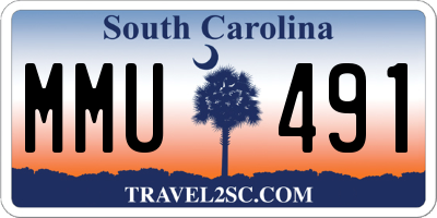SC license plate MMU491