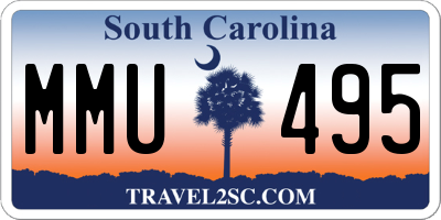 SC license plate MMU495