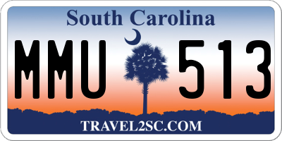 SC license plate MMU513