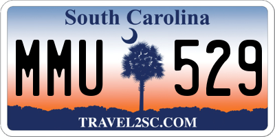 SC license plate MMU529