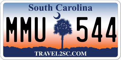 SC license plate MMU544