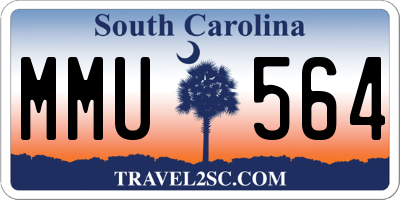 SC license plate MMU564