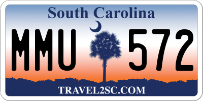 SC license plate MMU572