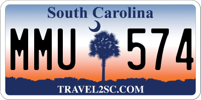 SC license plate MMU574