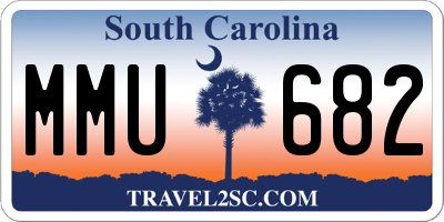 SC license plate MMU682