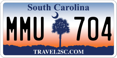 SC license plate MMU704
