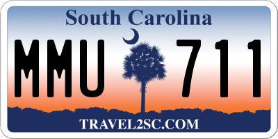 SC license plate MMU711