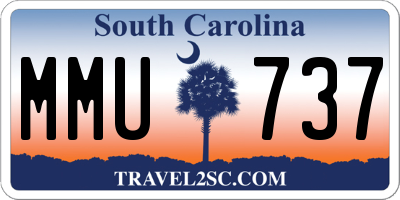 SC license plate MMU737
