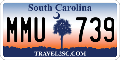 SC license plate MMU739