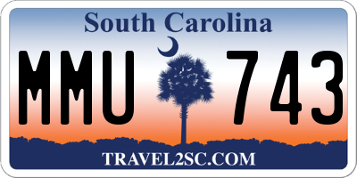 SC license plate MMU743