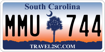 SC license plate MMU744