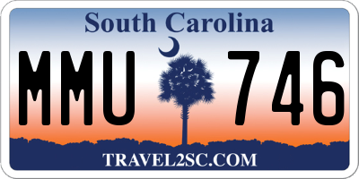 SC license plate MMU746