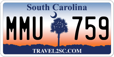 SC license plate MMU759