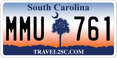 SC license plate MMU761