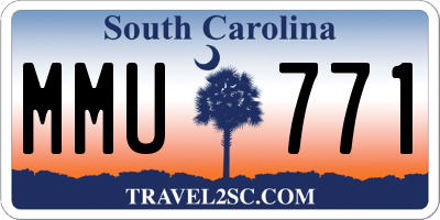 SC license plate MMU771