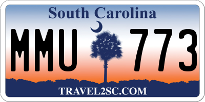 SC license plate MMU773