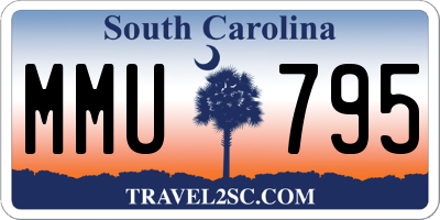 SC license plate MMU795