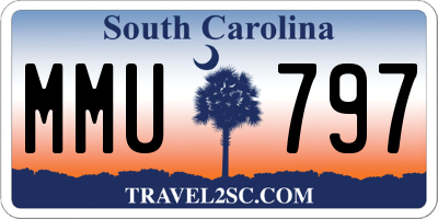 SC license plate MMU797