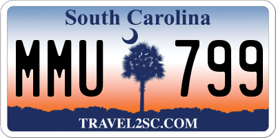 SC license plate MMU799