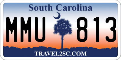 SC license plate MMU813