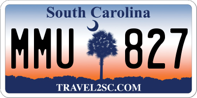 SC license plate MMU827