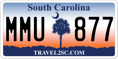 SC license plate MMU877