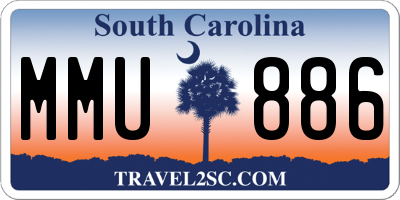 SC license plate MMU886