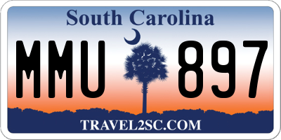 SC license plate MMU897