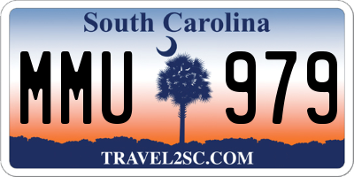 SC license plate MMU979