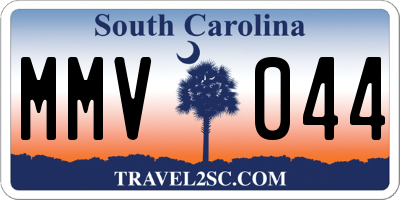 SC license plate MMV044