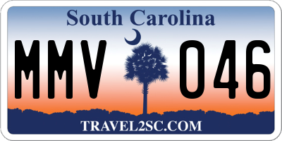 SC license plate MMV046