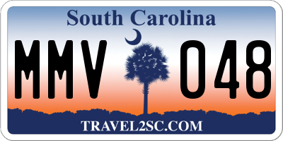 SC license plate MMV048