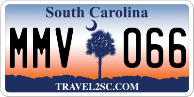 SC license plate MMV066