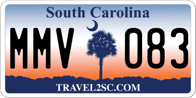 SC license plate MMV083