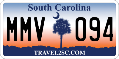 SC license plate MMV094