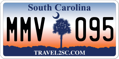 SC license plate MMV095