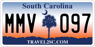 SC license plate MMV097