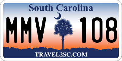 SC license plate MMV108