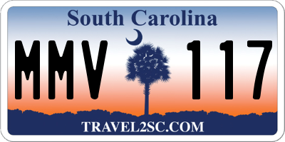SC license plate MMV117