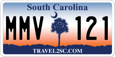 SC license plate MMV121