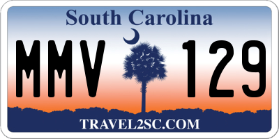 SC license plate MMV129