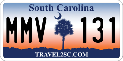 SC license plate MMV131