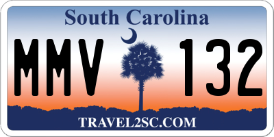 SC license plate MMV132