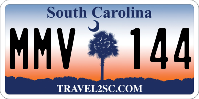 SC license plate MMV144
