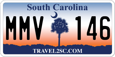 SC license plate MMV146