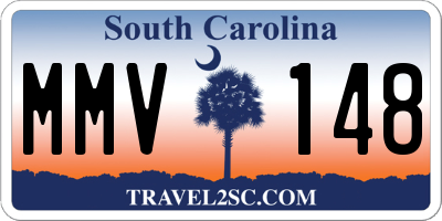 SC license plate MMV148