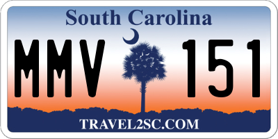 SC license plate MMV151