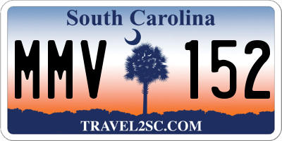SC license plate MMV152