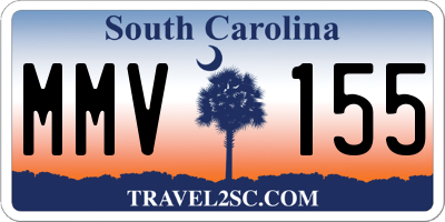 SC license plate MMV155