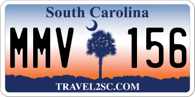 SC license plate MMV156